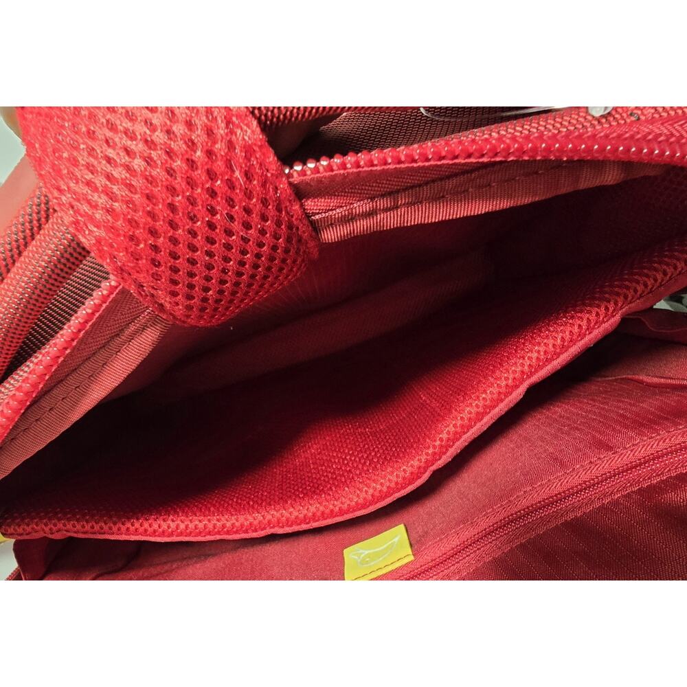 Mandarina Duck Laptop Bag Tank Briefcase Messenger Red Nylon Rubber 16"x12.5" - Picture 12 of 16